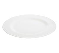 Orsina Versatile Large Embossed White Plate, Subtle Embossed Detailed Dinner Plate For Kitchen, Everyday Use Plate Orsina White
