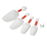 Orsina Versatile Measuring Spoons, Durable & Ergonomic Design Measuring Spoons For Baking, Measurement Set in White Orsina White