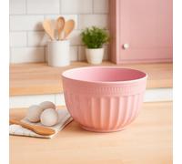 Orsina Versatile Medium Pink Mixing Bowl, Durable Mixing Bowl, Spacious Lightweight Rounded Serving Salad Bowl