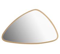 Orsina Versatile Medium Wall Mirror, Geometric Design Mirror, Sturdy Lounge Mirror, Contemporary Hallway Mirror in Gold Orsina Gold