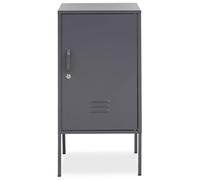 Orsina Versatile One Door Grey Locker, Secured Storage Shelving Locker, Sleek And Sturdy Slim Locker With Handle