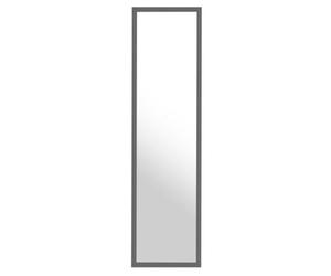 Orsina Versatile Over Door Grey Plastic Frame Mirror, Sleek Mirror For Home, Durable Arched Mirror For Bedroom