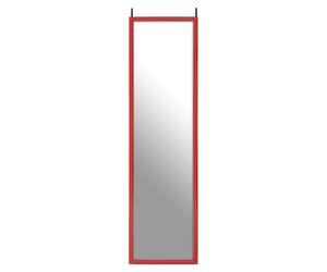 Orsina Versatile Over Door Plastic Frame Mirror, Sleek Mirror For Home, Durable Arched Mirror For Bedroom in Red Orsina Red