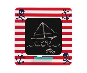 Orsina Versatile Pirate Wall Mountable Chalkboard, Stylish Chalkboard For Kids, Convenient Stripe Design Chalkboard