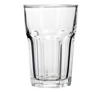 Premier Housewares Luxor Glass Tumblers Set of 4 - 360ml Clear Drinking Glasses - Highball Water Juice Glass Cups - Dishwasher Safe Everyday Kitchen Glassware 8 x 8 x 12 cm