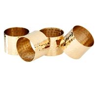 Orsina Versatile Set Of Four Brass Finish Napkin Rings, Elegant Rings For Kitchen, High Quality Napkin Holder in Gold Orsina Gold