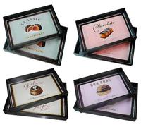 Premier Housewares Versatile Set Of Two Assorted Design Trays | Assorted Design Wooden Trays For Kitchen | Durable Serving Tray For Lunch | Lightweight Trays For Food Serving