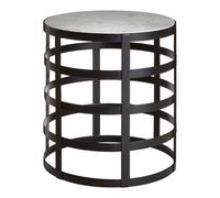 Orsina Versatile Side Table With Grid Frame, Elegant Design Bedside Table, Contemporary Lounge Sofa Side Table