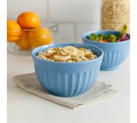 Orsina Versatile Small Blue Mixing Bowl, Durable Mixing Bowl, Spacious Lightweight Rounded Serving Salad Bowl