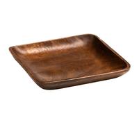 Orsina Versatile Square Serving Dish, Elegant Design Serving Dish, Natural Large Serving Dish For Breakfast in Brown Orsina Brown