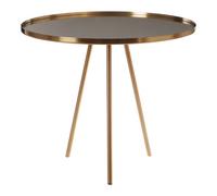 Versatile Use Gold Finish Side Table, Elegant Design Sidetable By Couch, Easily Maintained Corner Table Premier Housewares Gold One Size