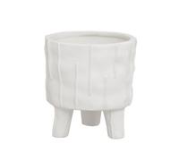 Orsina Versatile White Small Planter, Lightweight Large Garden Flower Pot, Stylish Design Planter For Plants