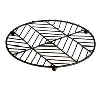 Premier Vertex Round Trivet, Black Powder Coat Finish