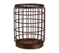 Premier Housewares Utensil Holder, Bronze Powder Coated Finish, Round, Brown