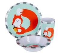 Orsina Vibrant Kids Susie Squirrel Dinner Set, Durable Children Dining Set, Compact Susie Squirrel Dining Set
