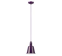 Orsina Vibrant Lime Green Pendant Light With Bell Shade, Sturdy Metallic Hanging Light, Green Pendant Light Fixture in Purple Orsina Purple