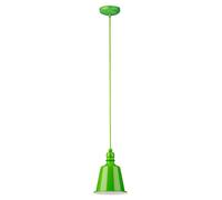 Orsina Vibrant Lime Green Pendant Light With Bell Shade, Sturdy Metallic Hanging Light, Green Pendant Light Fixture Orsina Green