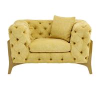Orsina Vibrant Pistachio Fabric Armchair, Citron Upholstered Occassional Armchair, Durable Accent Armchair