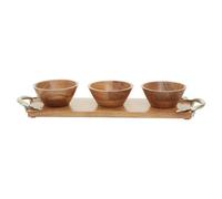 Vine Acacia Wood Serving Dish Set Premier Housewares Natural One Size