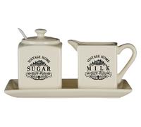 Orsina Vintage Home Square Cream Sugar & Milk Set Orsina Cream