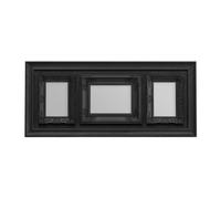 Orsina Vintage Style Black Photo Frame,lightweight Plastic Photo Holder With Embossed Edge,ideal For Modern Decor