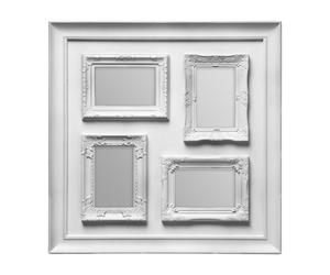 Orsina Vintage Style Champagne 4 Photo Frame, Multi-Frame With Border, Poster Frame For Landscape & Portrait Display in Silver Orsina Silver