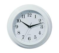 Orsina Vintage White Wall Clock, Elegant Distressed Design With Bold Black Numerals And Classic Face, Reliable