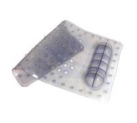 Orsina Vinyl 3 Assorted Bath Mat in Clear Orsina Clear