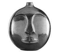 Orsina Viso Large Silver Finish Round Vase