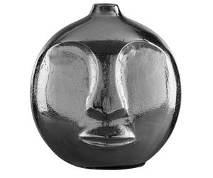 Orsina Viso Small Silver Finish Round Vase
