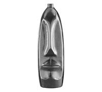 Orsina Viso Small Silver Finish Tall Vase