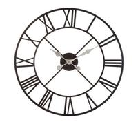 Premier Housewares Vitus Metal Wall Clock 56cm, white