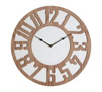 Orsina Vitus Carved Wood Wall Clock