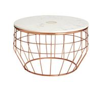 Orsina Vizzini White Marble Coffee Table