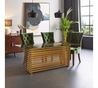 Orsina Vogue Dining Table in Gold Orsina Gold