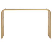 Orsina Vogue Matte Gold Slatted Console Table