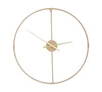 Interiors by Premier Wall Clock With Gold Finish Metal Open Frame Premier Housewares Gold One Size