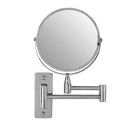 Orsina Wall Mounted Extending Mirror, Durable 29X17Cm Chrome Bathroom Mirror, Swivel Design