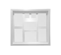 Orsina White 8 Multi Photo Frame, Sturdy Wall Display Piece, Polyresin Poster Frame, Ideal For Home or Office Decor Orsina White