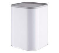 Premier Housewares Bathroom/Kitchen Bin Durable With Lid Bins For Recycling Acrylic White Recycling Bins Practical Kitchen Bins 19 x 19 x 25
