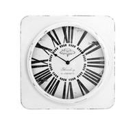 Premier Housewares White Antique Finish Wall Clock