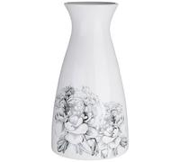 Premier Housewares Room Decor Flower Vase White Flower Dolomite Vase Strong Vases For Flowers Black Modern Floor Vase 16 x 16 x 31