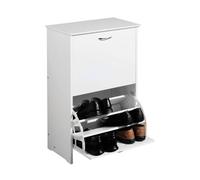Ryan White Finish Shoe Storage Cupboard Premier Housewares White One Size