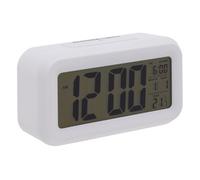 Premier Housewares LCD Digital Alarm Clock - White