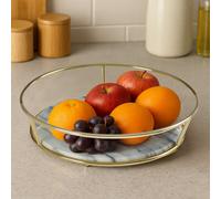 Premier Housewares Fruit Basket, Marble, White, One Size