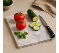 Orsina White Marble Chopping Board, High-Quality Cutting Board For Kitchen, Stain-Resistant Kitchen Cutting Board