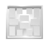 Premier Housewares Multi-Photo Frame for 12 Photos, White