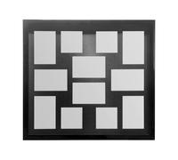 White Multi Photo Frame,Glass Front 12 Photos Display,Versatile Landscape, Portrait, & Square Photos Holder Premier Housewares Black One Size