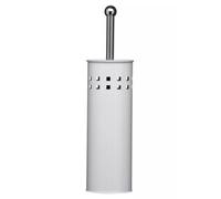 Premier Housewares Square Design Toilet Brush and Holder, 38 x 10 x 10 cm - White