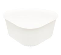 Orsina White Triangle Sink Strainer, Non-Skid Drain Organizer, Plastic Kitchen Holder For Soaps, Plastic Drain Basket Orsina White